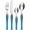 Pradel Essentiel Purity Service 24 couverts 18/0 Pour 6 personnes, Bleu | Servizio di posate per 24 persone, Posti letto 6, Acciaio inox 18/0, Finitura standard, Lavabile in lavastoviglie