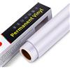 Astonatick Vinile Adesivo Permanente con Supporto - 30,5x305cm Rotolo di Vinile Permanente, Vinile Permanente Impermeabile per Cricut, Silhouette Cameo, Altri Plotter da Taglio (Bianco Opaco)