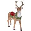 BRANDANI Statua Natale Renna in Piedi Resina h 27 cm