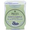 Price's Candela da chef in barattolo di vetro anti odori al basilico, patchouli e geranio floreale profumato 30 ore