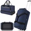 Cozary Borsone da Viaggio Trolley 24 - 3 in 1, 44-57L, Leggero | Borsone Trolley, 56x29x35cm (Estendibile), 3kg, Oxford Impermeabile. Perfetto Per Viaggi, Mare E Campeggio.