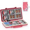 JJC HPINK - Custodia per schede di memoria a 36 scomparti, impermeabile, per 24 schede Micro SD + 12 SD (TF), antiurto, porta schede micro SD