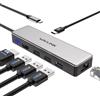 WAVLINK Hub USB C, adattatore USB C 6-in-1 per MacBook Pro/Air/Thunderbolt 3/Dispositivi di tipo C, con HDMI 4K@30Hz, 3 USB 3.0, Gigabit Ethernet, 100W Power Delivery per Windows e Mac