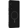 GIOPUEY Cover per Sony Xperia 1 V, Magnetica Custodia Compatibile con MagSafe, Morbido TPU Silicone Custodia, Resistente all'Usura - Black