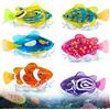 Dongcill 6 pezzi - Pesce elettronico - Robo-pesce giocattolo per gatti che nuota | Pesce robotico per il bagno, pesce elettrico con luci, giocattolo a forma elettrico per piscine