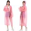 Vspek 2 Pezzi Impermeabile Poncho Mantelle Poncho Antipioggia Impermeabile Riutilizzabili Mantella Antipioggia Eva Poncho Impermeabile con Cappuccio e Maniche per Uomini e Donne Adulti