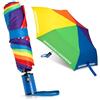 Villkin Ombrello per bambini con strisce riflettenti - Ombrello tascabile colorato e leggero per bambini con apertura alare di 97 cm - Ombrello impermeabile per ragazzi e ragazze