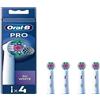 Oral-B Pro 3D White Spazzolini Per Spazzolino Da Denti, Confezione Da 4 Unità