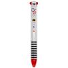 Legami - Penna Click&Clack a Due Colori, Tema Robot, Inchiostro Nero e Rosso, Penna a Scatto, Ideale per Scuola Ufficio Casa, Bicolore, Diametro Punta 1 mm