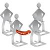 HSYWSH 4 PCS Supporto per Salsicce da Barbecue in Acciaio Inox, Griglia Creativa a Forma di Uomo in Piedi, Griglia scherzosa per Barbecue, Campeggio, Picnic all'aperto, Giardino, Cucina (A)