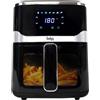 Gadgy Friggitrice ad Aria 5 L 1400 W con Finestra e Touch Screen | Airfryer con 7 Programmi da 80 a 200 Gradi Cestello Antiaderente per Patatine Pollo Pesce Verdure e Snack