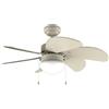 Cecotec - ventilatore da Soffitto con luce EnergySilence Aero 3600 Vision Full SunLight, 50 W, Diametro 92 cm, 3 Velocità, 6 Lame Reversibili, Inverno-Estate, Utilizzo Facile, Interruttore a Catena