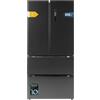 Cecotec Frigorifero French Door Bolero CoolMarket FD 510 Dark Total E | 510L, Americano 4 Porte, Altezza 183cm e Larghezza 84cm, Basso Consumo, Total NoFrost, Modalità Fast Cooling e Fast Freezing