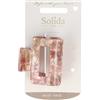 Solida Pinza per capelli rettangolare rosa Fermacapelli 26 g