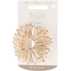 Solida Pinza per capelli a forma di fiore oro Fermacapelli 37 g