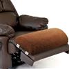 Wesiti Cuscini per gambe per dormire, in schiuma sherpa, cuscino a mezza luna, multiuso, reclinabile, per letto, sedia, divano, supporto lombare, 58,4 x 25,4 x 10,2 cm (marrone, 1 pezzo)