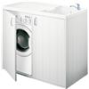 NEGRARI Mobile lavatoio copri lavatrice reversibile bianco Negrari con ante 109x60x92 cm
