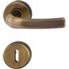 HOPPE Maniglia Hoppe Tokyo rosetta e bocchetta tonde diametro 52 mm Ottone bronzato (F73)