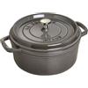 STAUB CASSERUOLA COCOTTE TONDA CM 24 GRIGIO GRAFITE 1007268