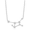Philip Jones Collana con segno zodiacale Vergine costellazione con cristalli Zircondia
