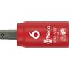 Wera 8740 A VDE HF Zyklop Bussole isolate, attacco da 1/4, con funzione di ritegno per bussole esagonali, 6 x 45 mm