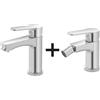 Generico MIX LAVABO+BIDET CROMATO EDEN