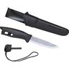 Morakniv Spark Companion sprak Noir Black Unisex Adulto, Manche : Noir, Lame : 104mm