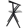 BD BARCELONA DESIGN sedia CHAIR B - CHAIRBBLACKLACQUEREDASH