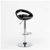 Superstool Sgabello alto da cucina per penisola girevole con poggiapiedi regolabile Hollywood - Nero