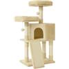 Feandrea Albero per Gatti, Casetta da 115cm, Tiragraffi, Beige PCT141M01V1