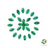SBI Gems Lotto 24 Pietre Preziose Naturali Smeraldo Marquise 4x2 mm 1,97 CT
