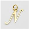 Ciondolo iniziale "N" in oro giallo 18 kt E.195