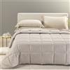 Caleffi Trapunta MATRIMONIALE Silver SABBIA Raso Jacquard Caleffi