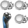 RRICHH Confezione da 3 testine di ricambio per rasoio Philips serie 1000/2000/3000, lame autoaffilanti in acciaio inox, compatibili con Phillips Series AT8xx/AT7xx/PT7xx