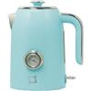 PYRAMIDEA Bollitore Elettrico FIRST CLASS Colore Azzurro Stile Vintage con Corpo in Acciaio BLST001LB