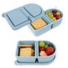 mimzemamz 2 Pezzi Porta Merenda con Coperchio,Porta Pranzo in Silicone,Portamerenda Riutilizzabile,Lunch Box Asporto e Viaggio per Dolciumi,Spezie,Frutta Secca,Biscotti,Verdure