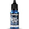 Vallejo Pintura True Metallic Metal 171-18ml Blu Zaffiro, Formulazione per Aerografo, Alta Intensità di Colore, Finitura Omogenea, Senza Diluzione Necessaria.