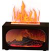 Generic Diffusore di fuoco - Lampada da tavolo alimentata tramite USB, luce decorativa per casa, ufficio, camera da letto, soggiorno, bagno, giardino, interni ed esterni, patio, balcone