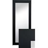 BD ART Specchio da parete decorativo, specchio per guardaroba, specchio a figura intera 120x50cm Nero