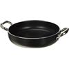 Baldassare Agnelli Pentole Agnelli Alsa2110ss28 - Tegame In Alluminio Antiaderente 5mm Con 2 Maniglie, Nero, 28 Cm, 1 Pezzo