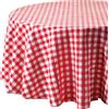 Comart - Tovaglia Square Antimacchia - Quadretti - Ø150cm 6 Posti Rossa | Copritavolo 100% Poliestere Stampato, Resistente ai liquidi, Facile da Pulire, Lavabile in Lavatrice, a Quadretti Vicy