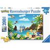 Ravensburger - Pokémon, Puzzle Educativo Per Bambini 8+ Anni, 200 Pezzi XXL | Puzzle XXL da 200 pezzi di Pokémon, gioco educativo e divertente, ideale come regalo originale per bambini dagli 8 anni.