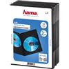 Hama Custodia Slim per 2 DVD, Confezione da 10, colore: Nero