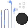 Geekria Auricolari cablati per bambini con microfono e controllo volume per scuola e lezioni online, auricolare in-ear con jack 3,5 mm per bambini, limite volume 85 dB per orecchie piccole