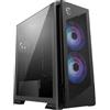 msi MPG VELOX 300R AIRFLOW PZ - Case gaming mid-tower con ventole Dual Layer Blade da 160 mm, supporto radiatori fino a 360 mm, funzionalità EZ DIY e compatibilità con schede madri ATX back-connect