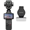 DJI Osmo Pocket 4P Combo Standard, fotocamera vlog 4K a doppio obiettivo | Zoom ottico 3×, zoom fino a 12×, 4K/240fps, gamma dinamica di 17 stop, 103 GB di memoria integrata, luce di riempimento