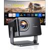 WiMiUS 【2500 ANSI/56W Dolby Hi Fi】Proiettore 4K Smart TV Vidaa Sistema AirPlay2