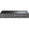 Tp Link Switch di rete 16 porte Easy Smart PoE+ Black TL SG1016PE Gigabit (1000Base-TX)