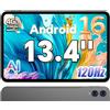 TECLAST T65 13.4 120Hz Android16 4G Lte 2.2GHz 26GB 128GB 13+5MP Doppio SIM 5G