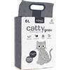AqpetFriends Catty Green Lettiera Naturale per Gatti Alla Soia Con Carbone Attivo 6 L